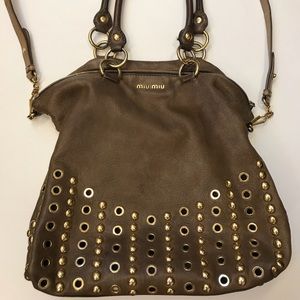 Miu Miu Large Studded Bag